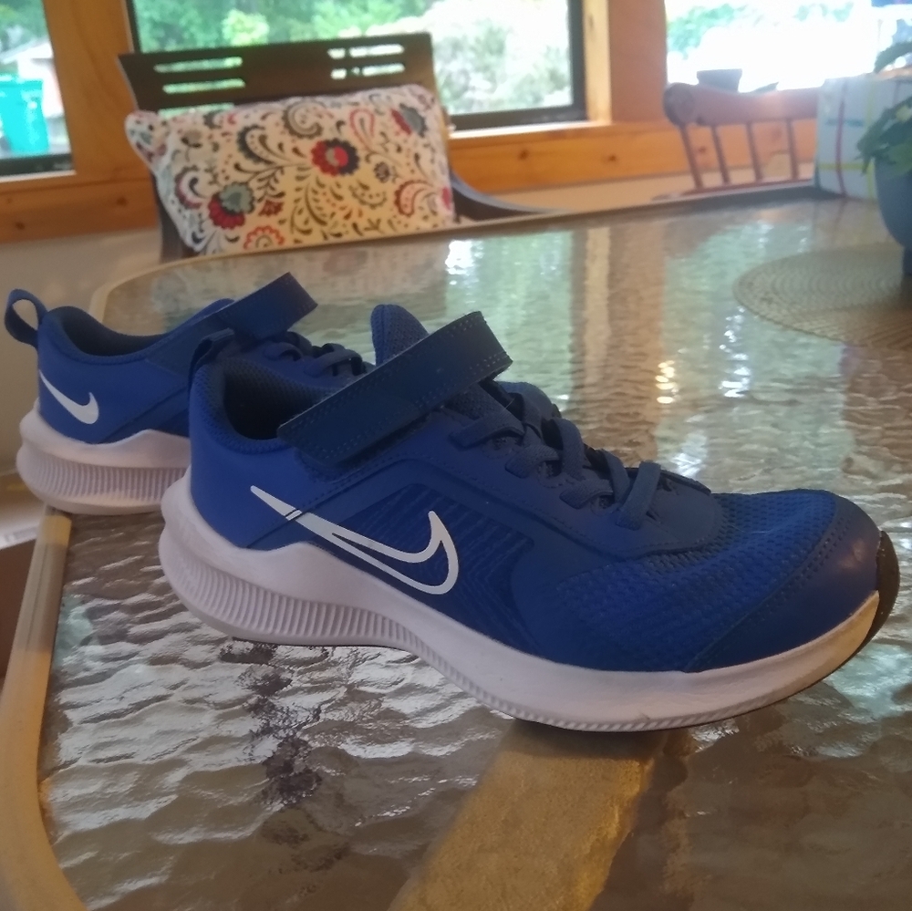 Blue sneakers